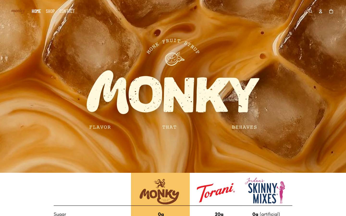 drinkmonky.com homepage screenshot