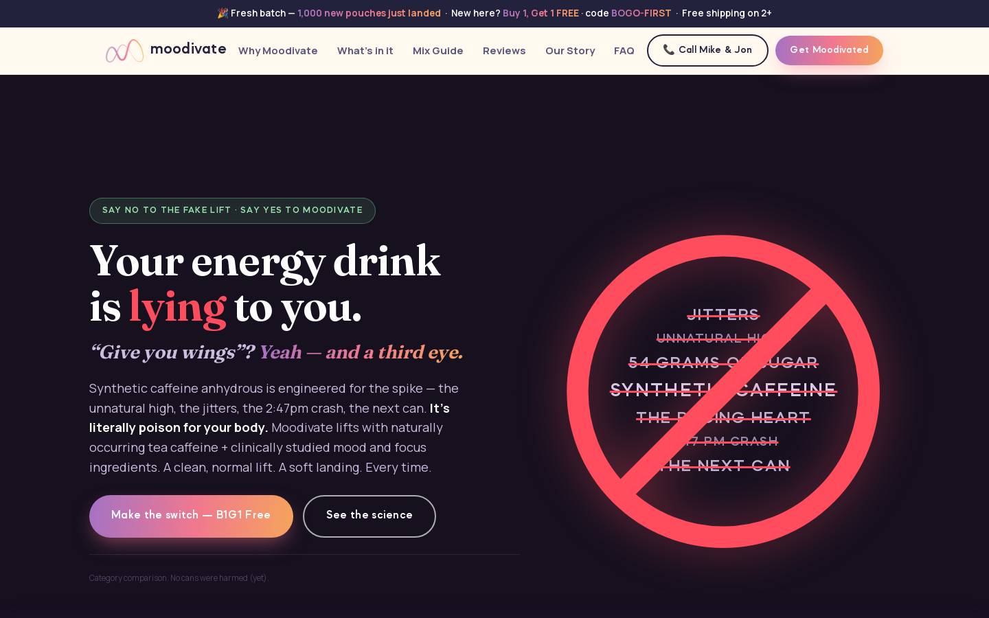 drinkmoodivate.com homepage screenshot