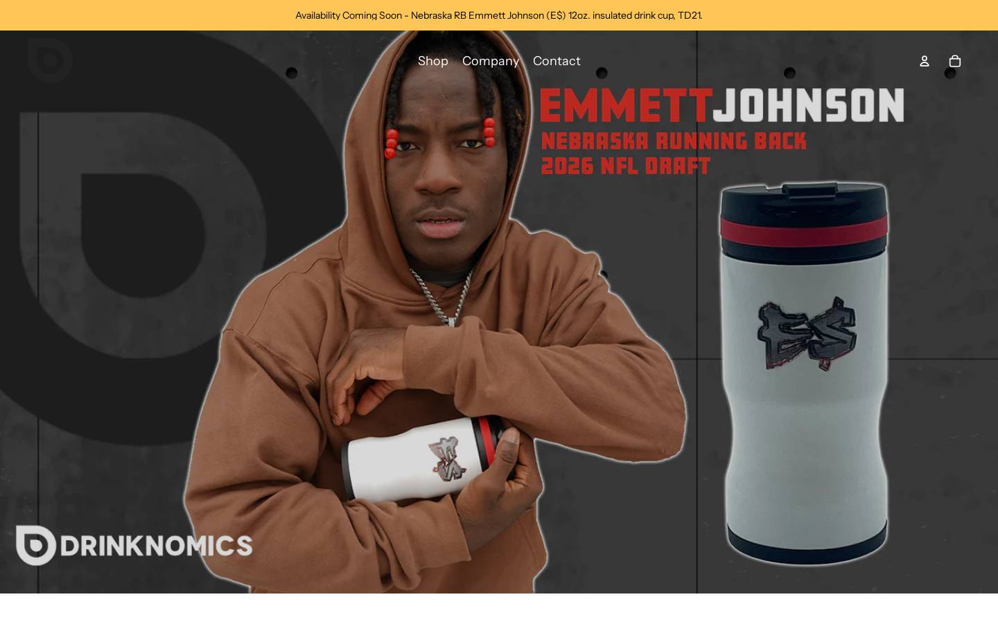 drinknomics.com homepage screenshot