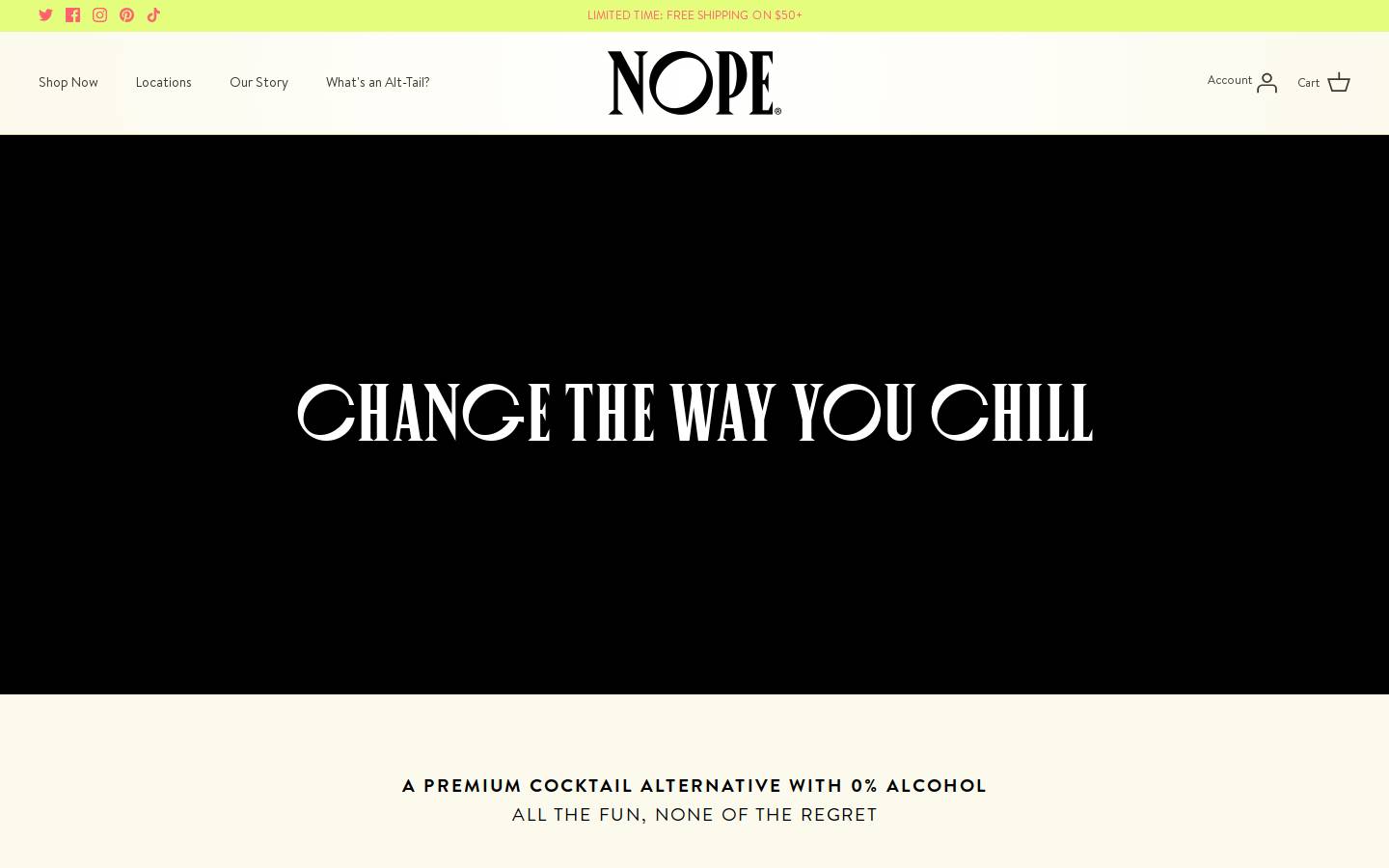 drinknope.com homepage screenshot