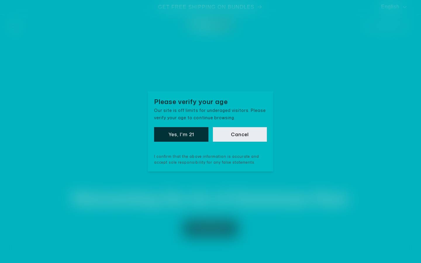 drinkozama.com homepage screenshot