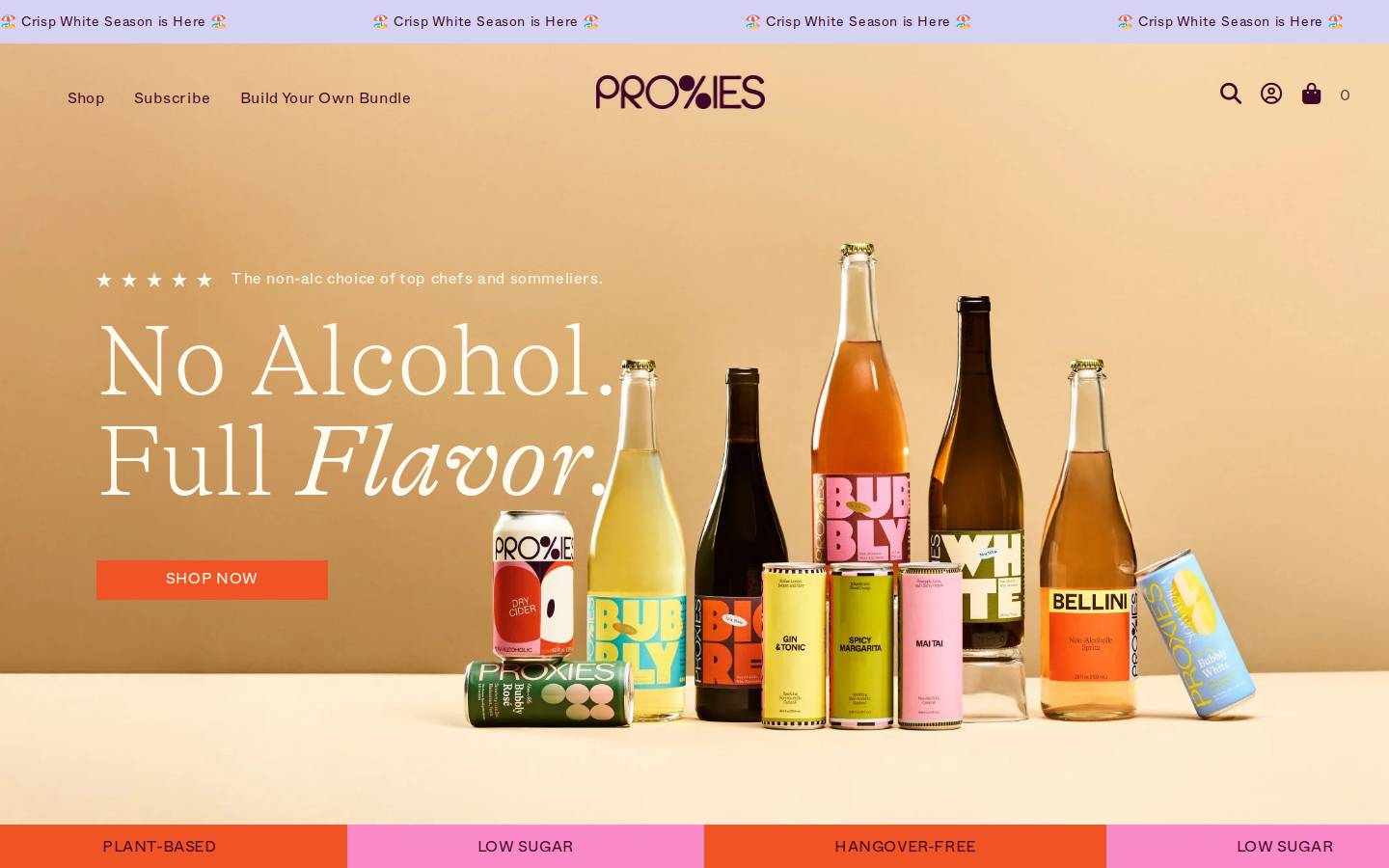 drinkproxies.com homepage screenshot