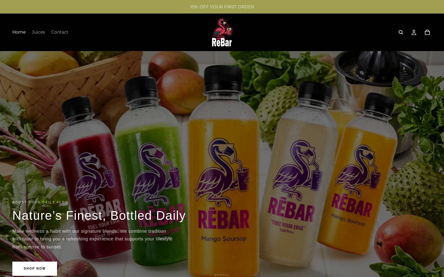 drinkrebar.com homepage screenshot