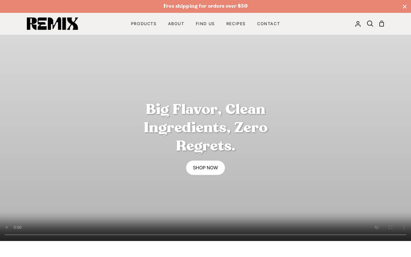 drinkremix.co homepage screenshot