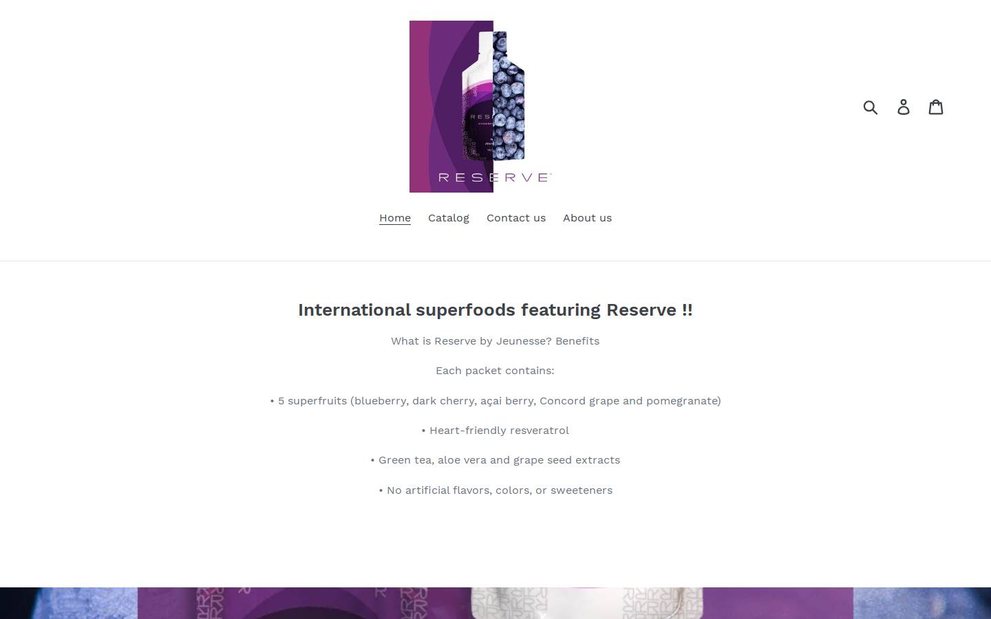 drinkreserve.com homepage screenshot