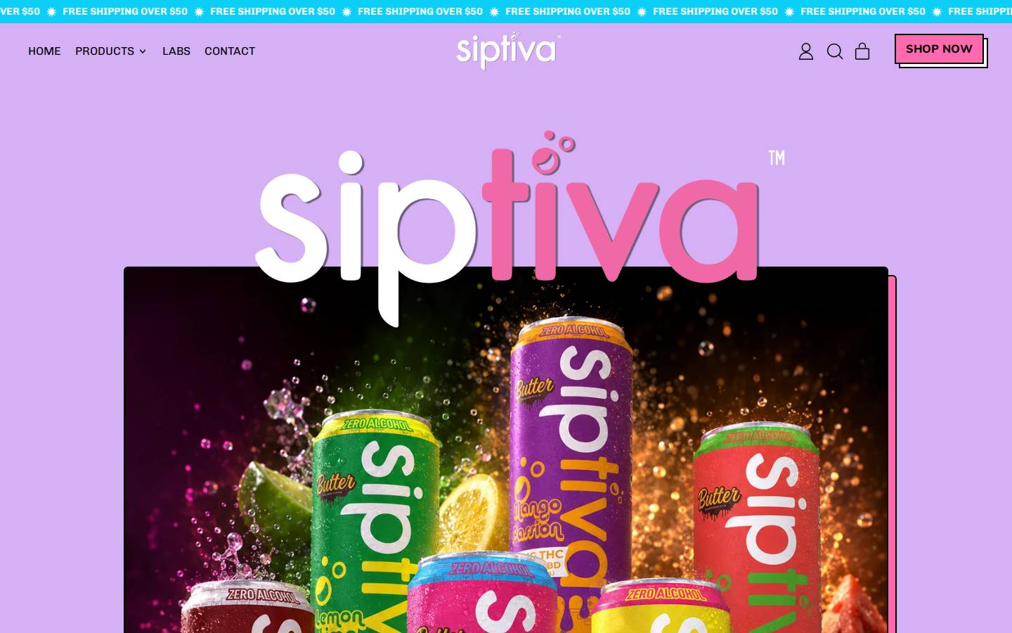 drinksiptiva.com homepage screenshot