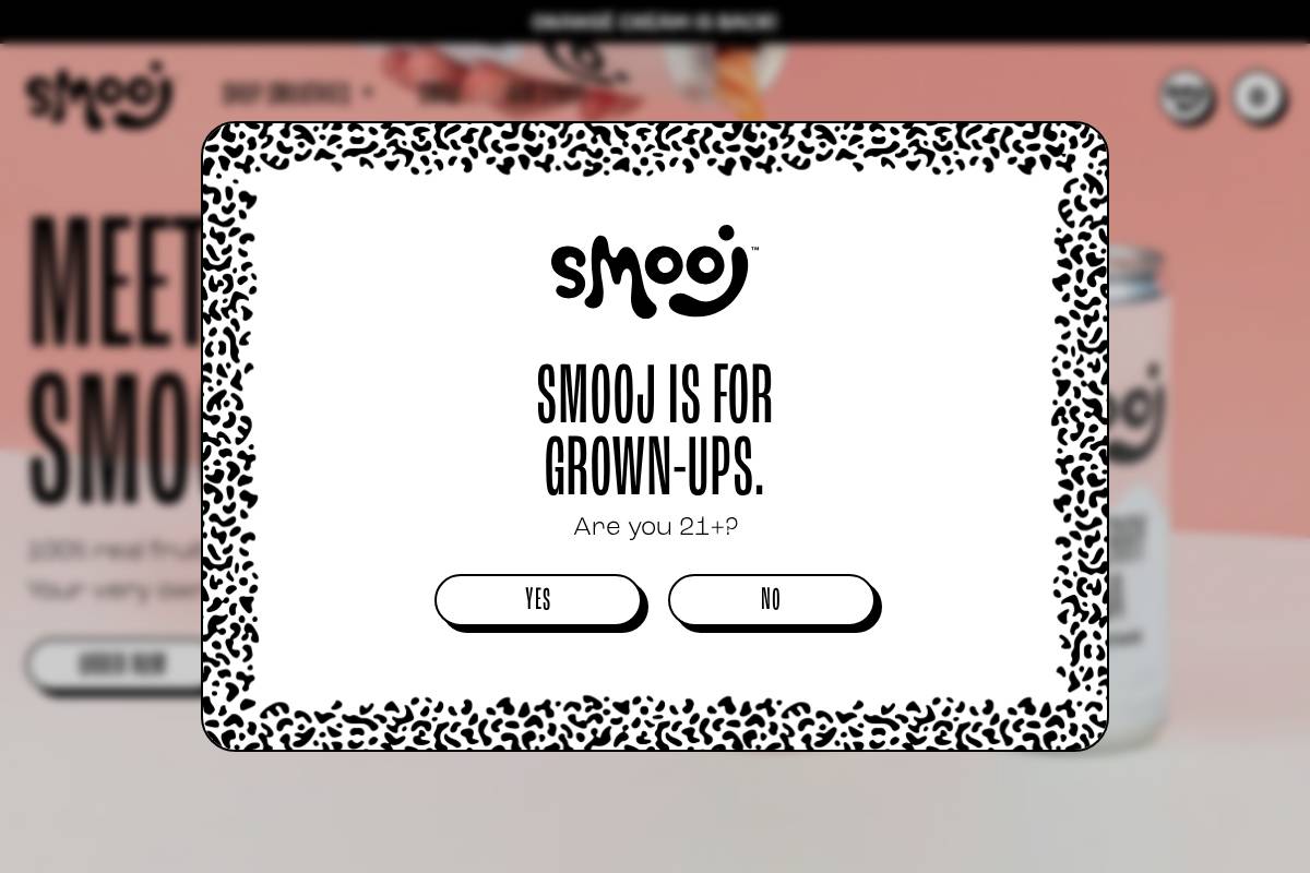 drinksmooj.com homepage screenshot