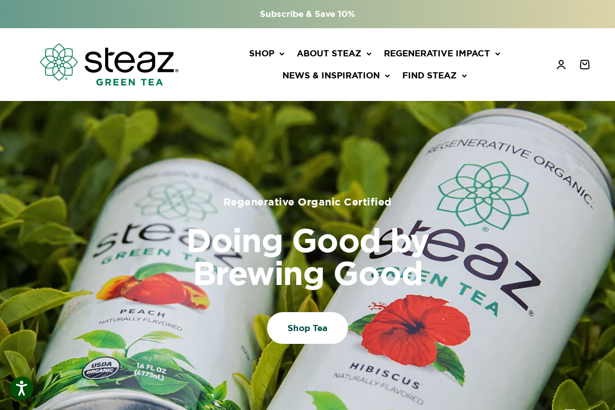 drinksteaz.com homepage screenshot