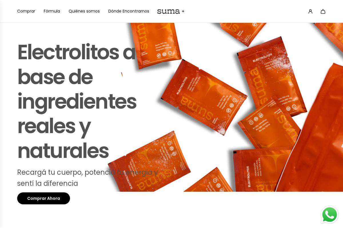 drinksuma.com homepage screenshot