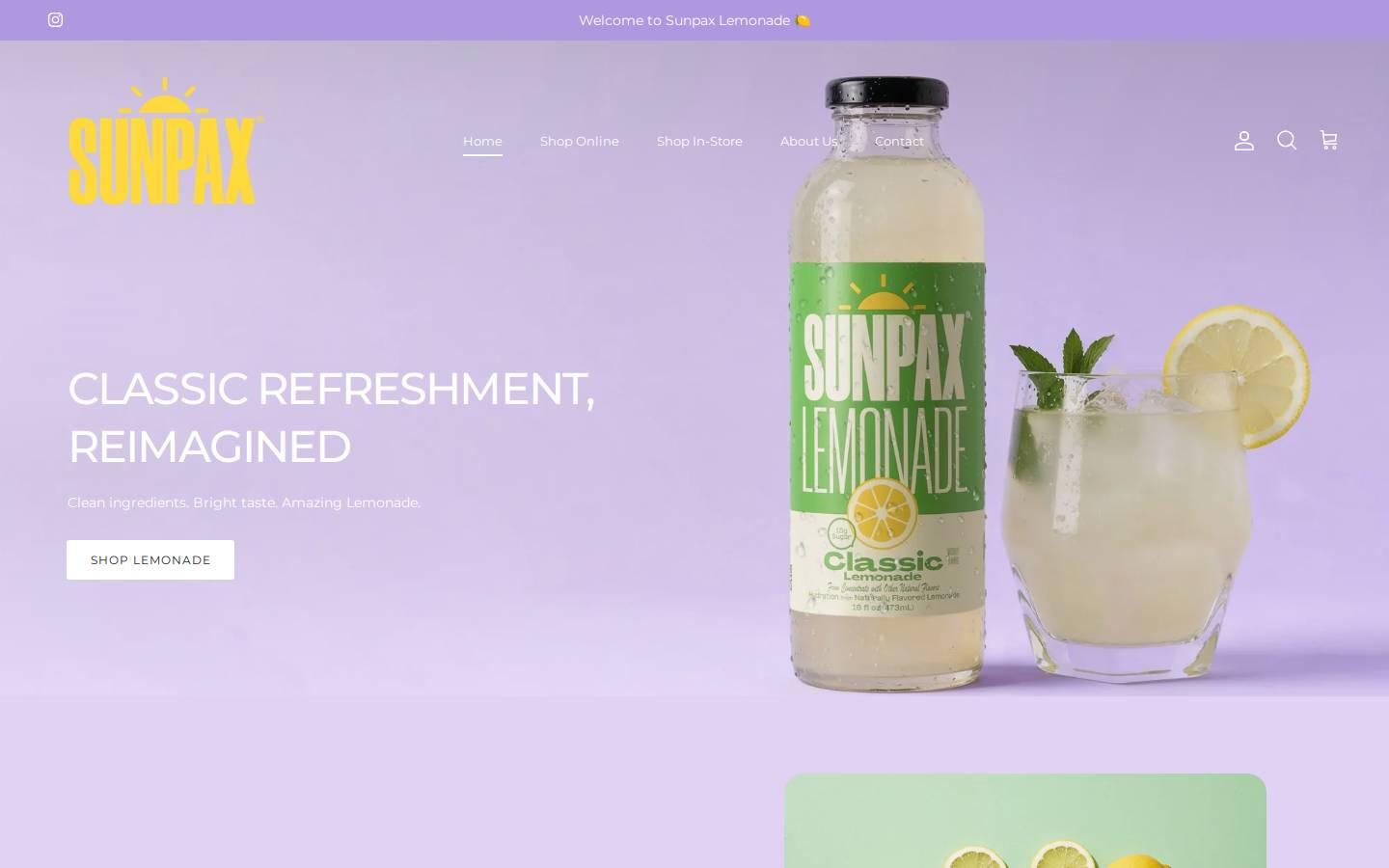 drinksunpax.com homepage screenshot