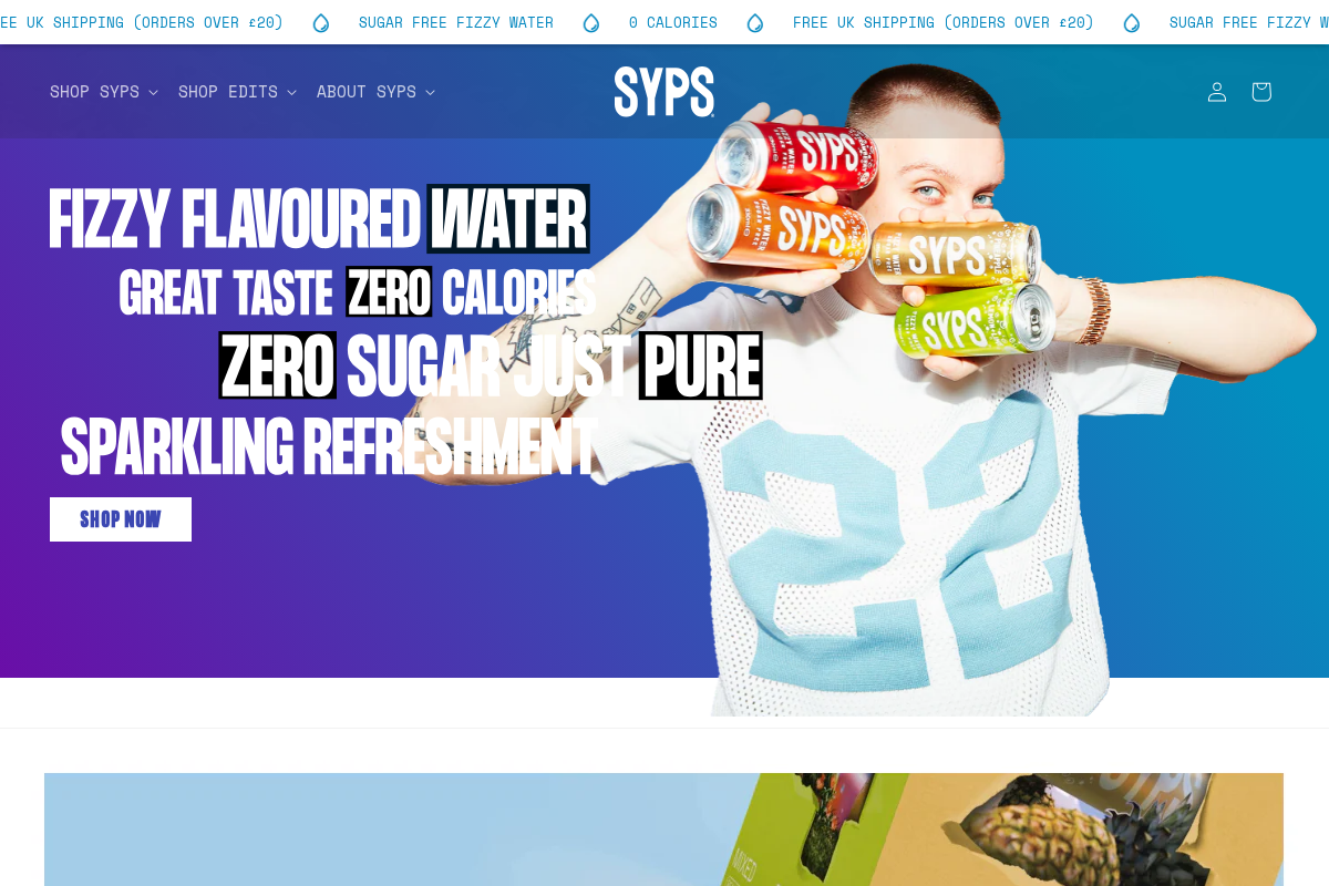 SYPS homepage screenshot