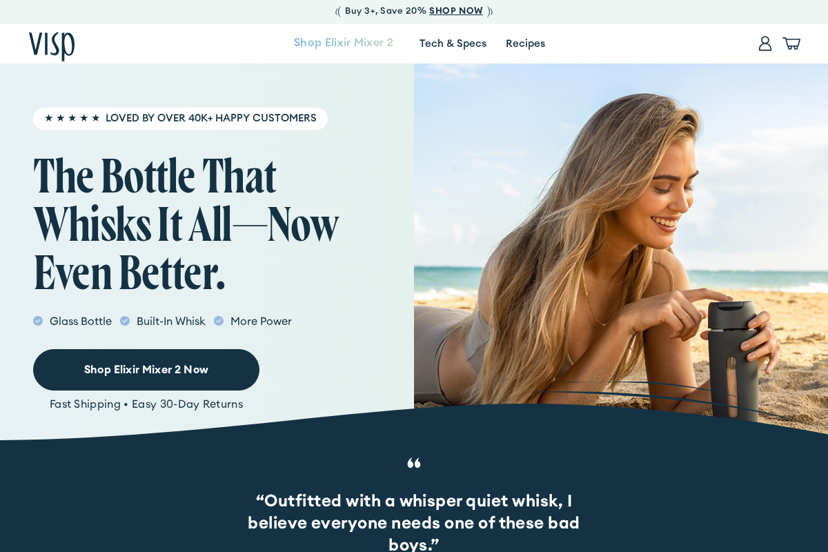 Visp homepage screenshot