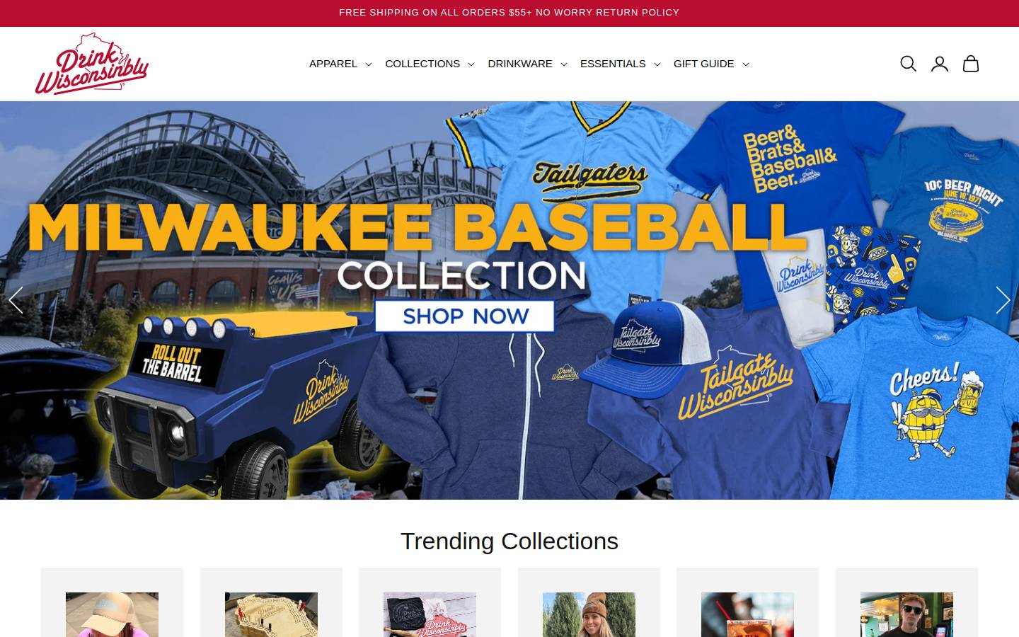 drinkwisconsinbly.com homepage screenshot
