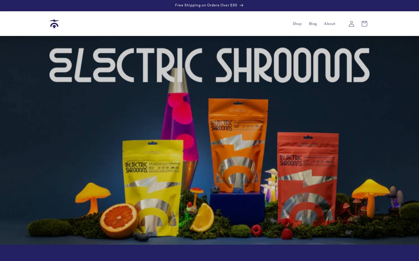 drinkyourshrooms.com homepage screenshot