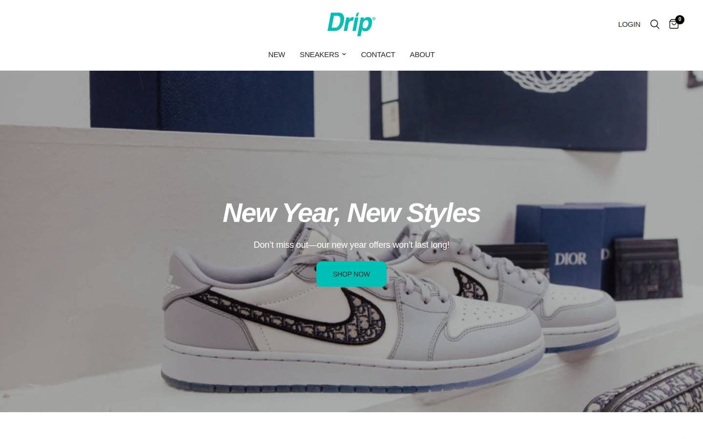 Drip homepage screenshot