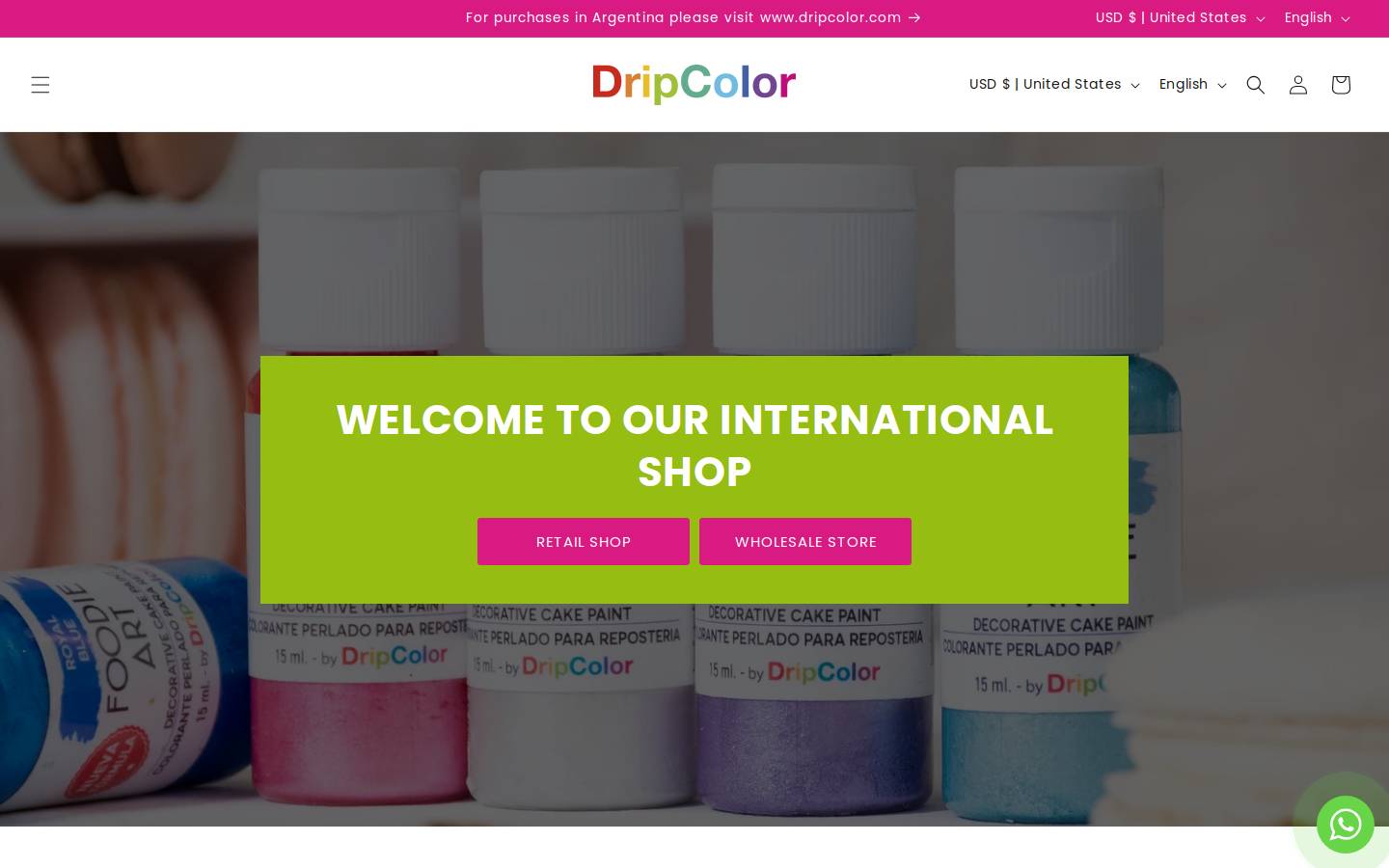 dripcolormarket.com homepage screenshot
