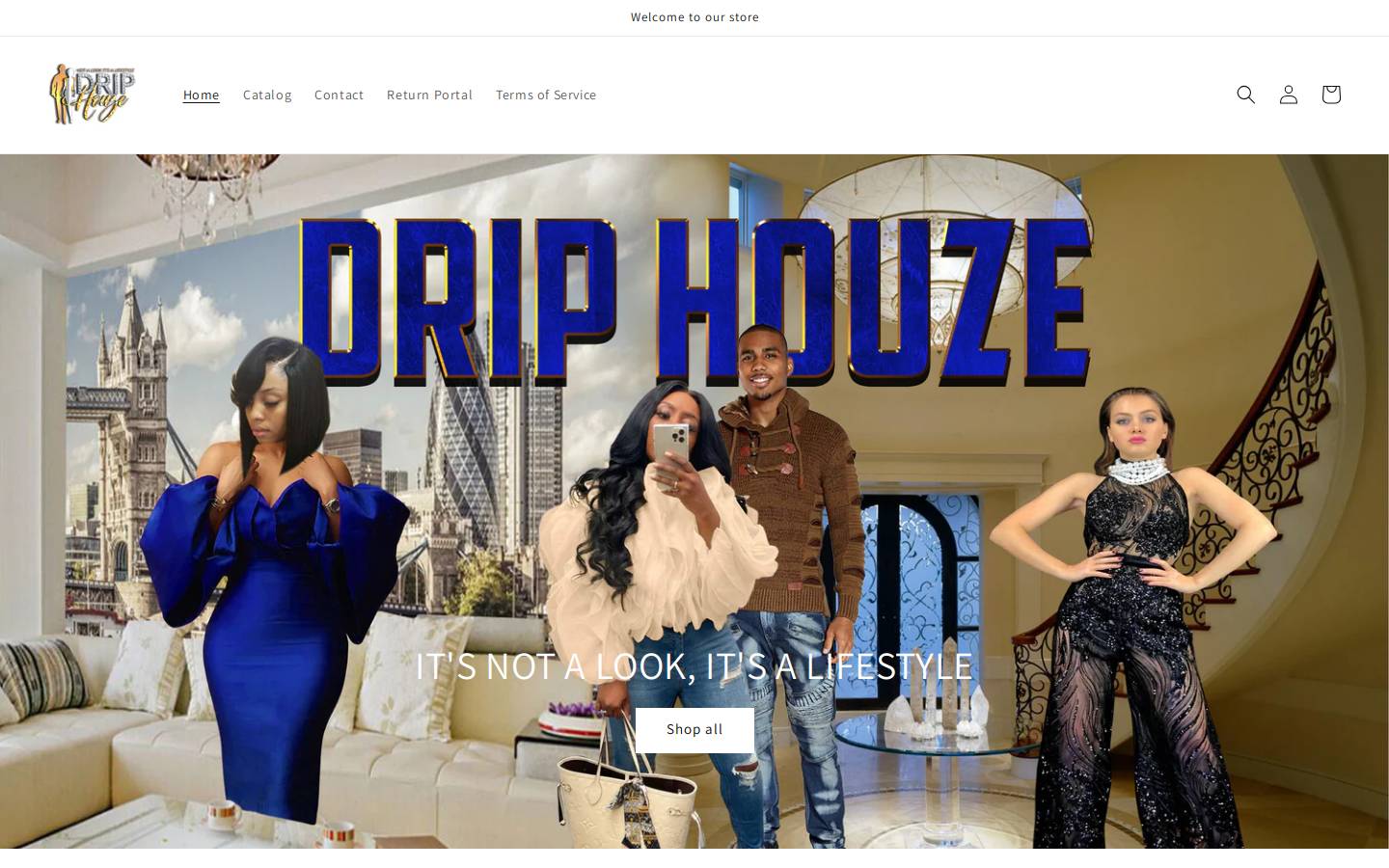 driphouze.com homepage screenshot