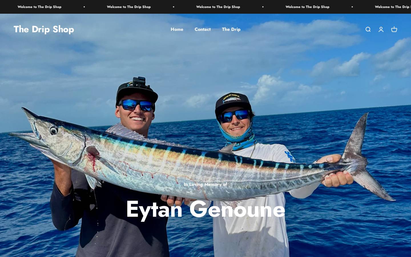 drippedoutfishing.com homepage screenshot
