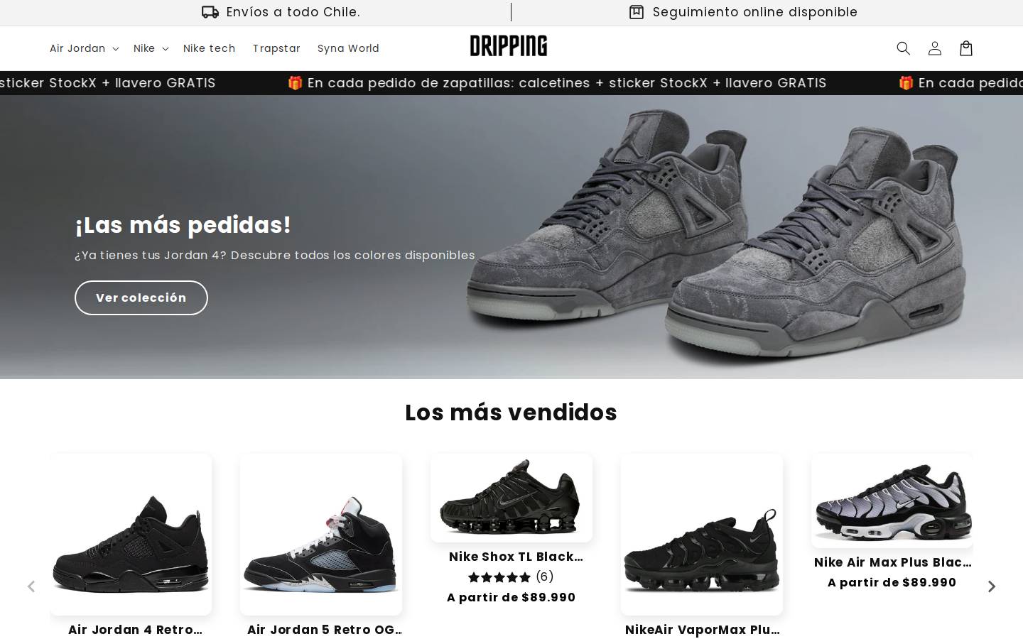 dripping.cl homepage screenshot