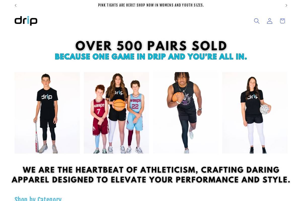 driptights.com homepage screenshot