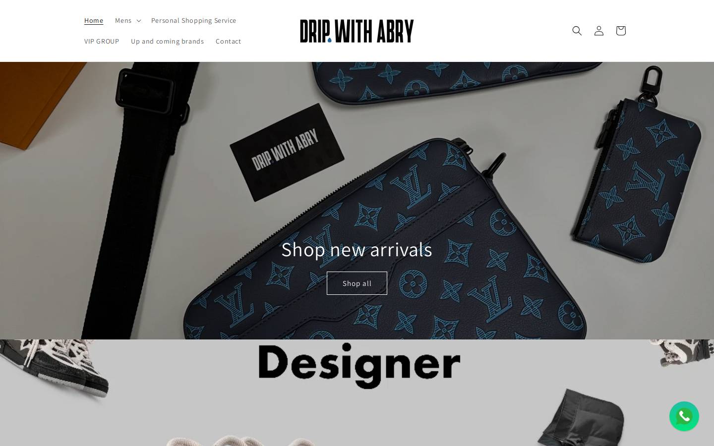 Dripwithabry homepage screenshot