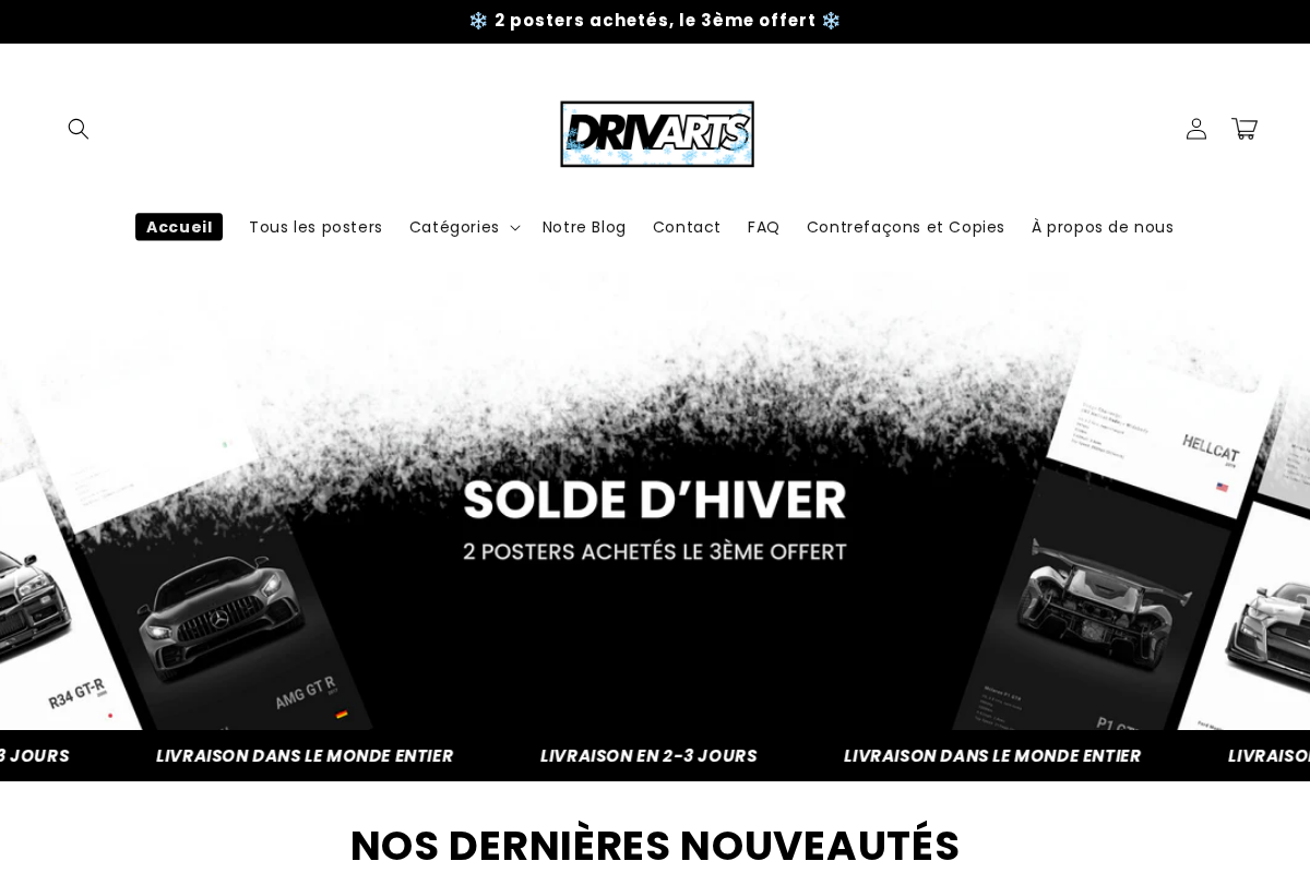 Drivarts homepage screenshot