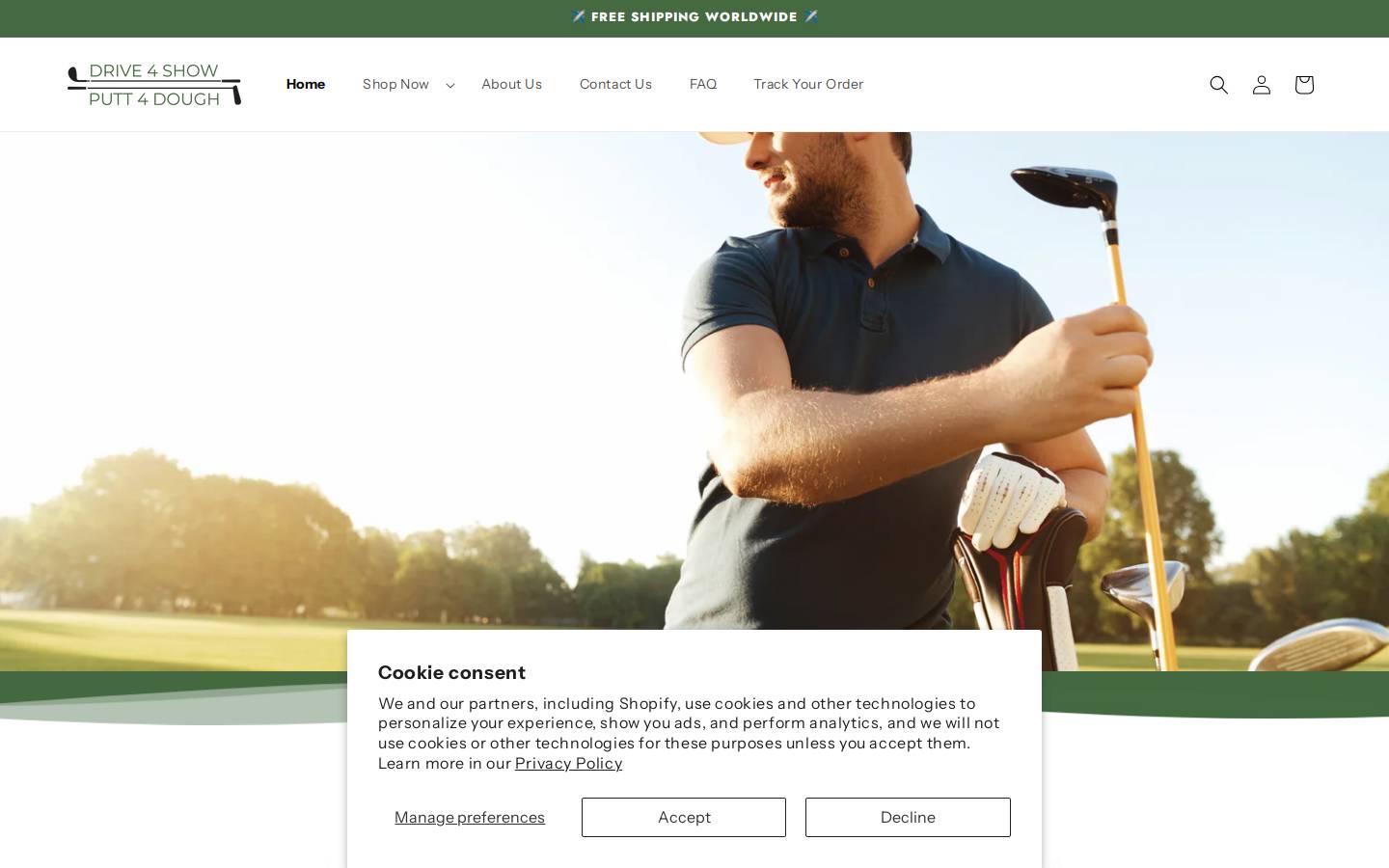 drive4showputt4dough.com homepage screenshot