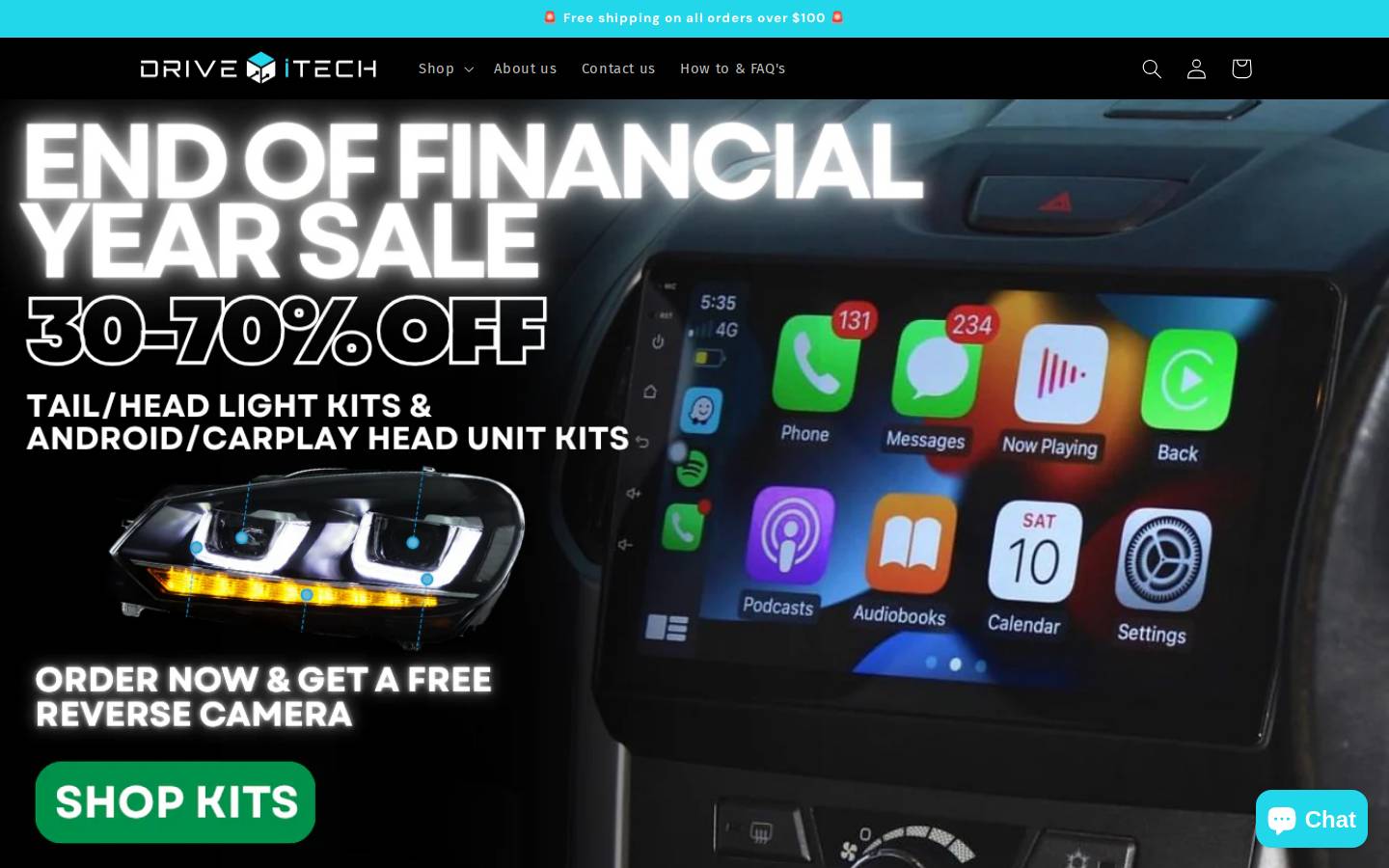 Driveitech homepage screenshot