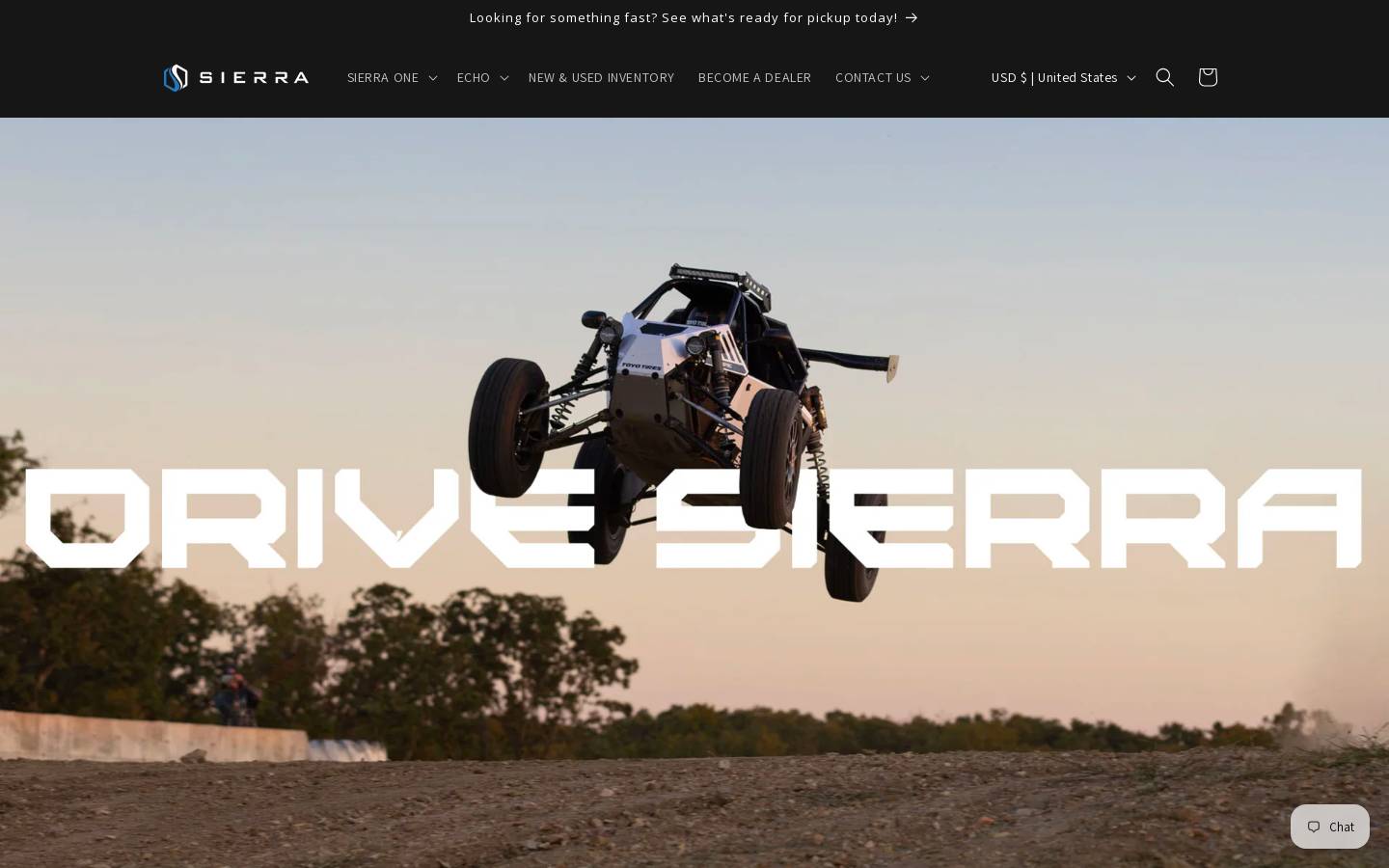 drivesierra.com homepage screenshot