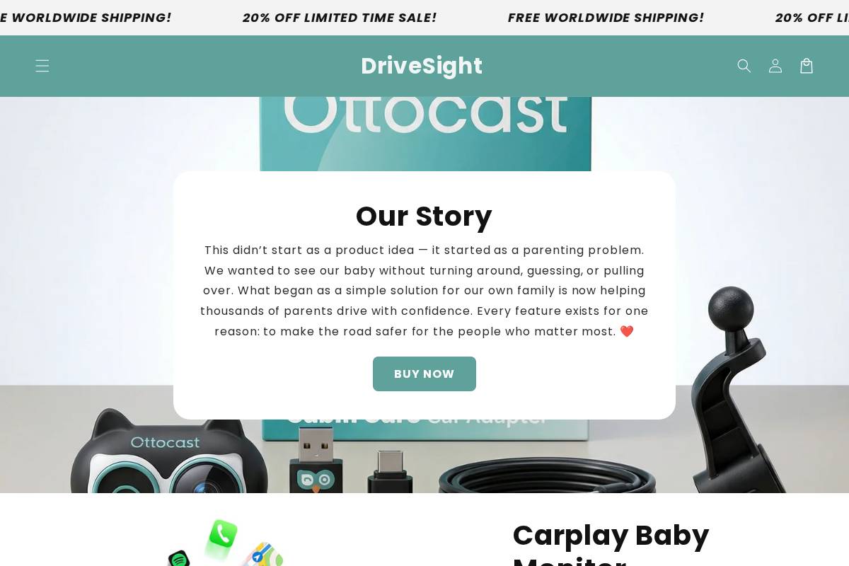 drivesightofficial.com homepage screenshot