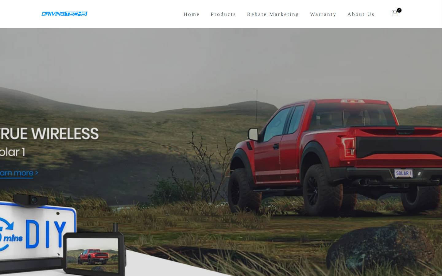 drivingtechs.com homepage screenshot
