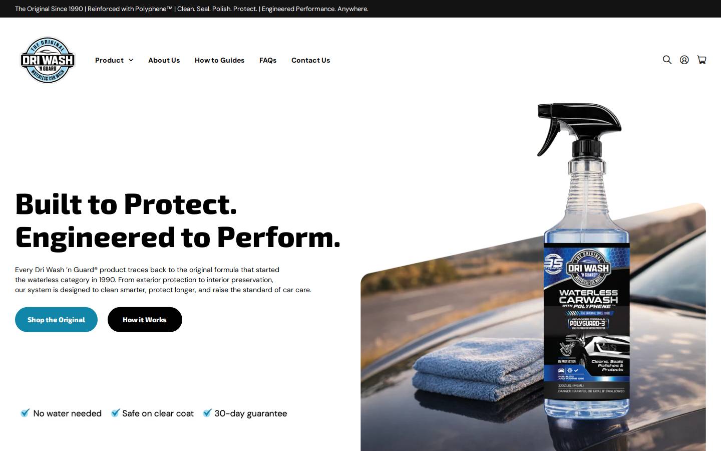 driwashglobal.com homepage screenshot