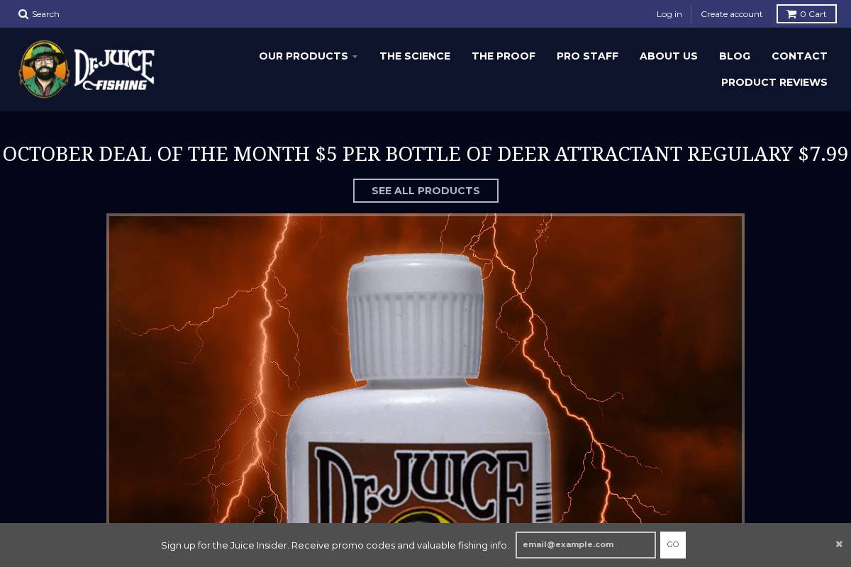 drjuiceusa.com homepage screenshot
