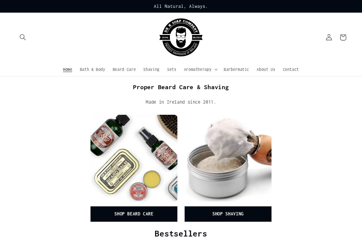 drksoap.com homepage screenshot