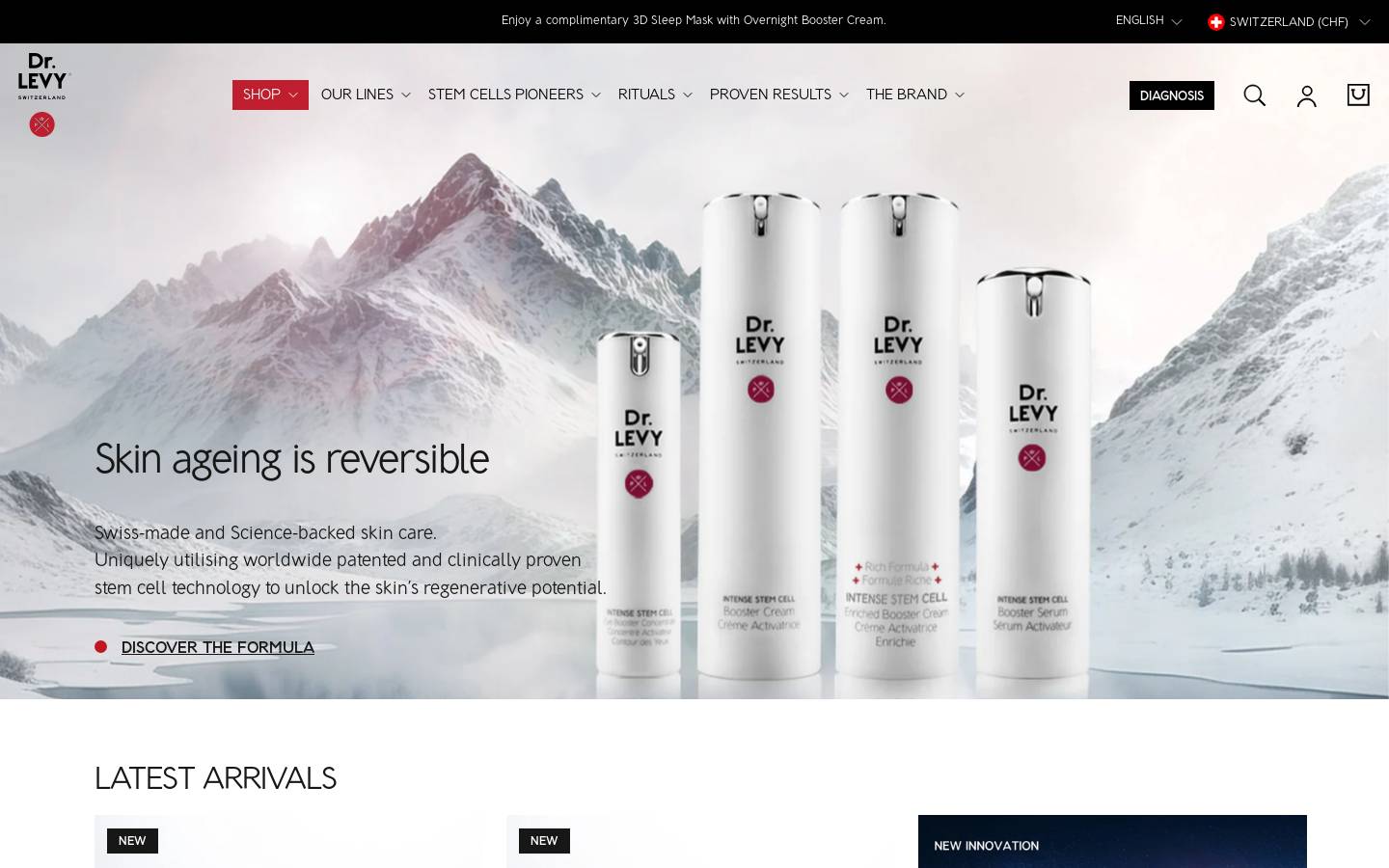 drlevy.swiss homepage screenshot