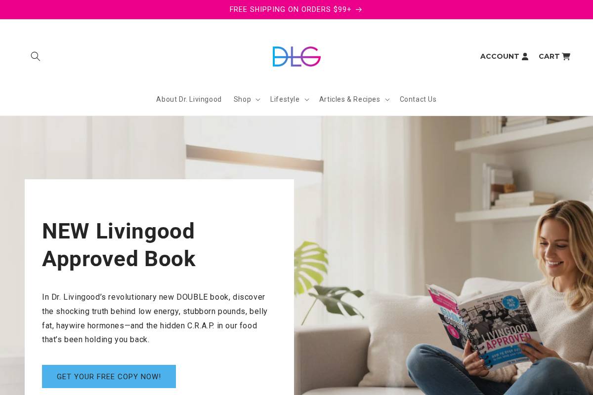 Livingood Daily homepage screenshot