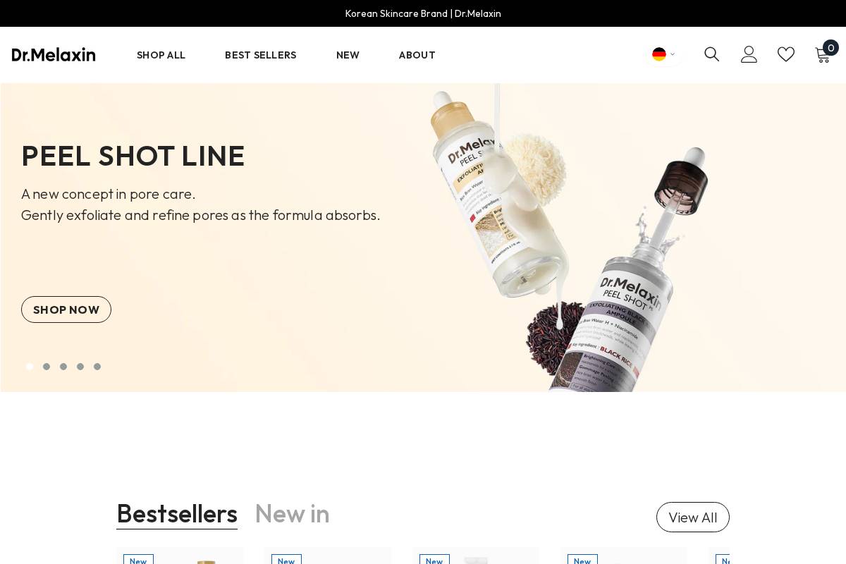 Drmelaxin homepage screenshot