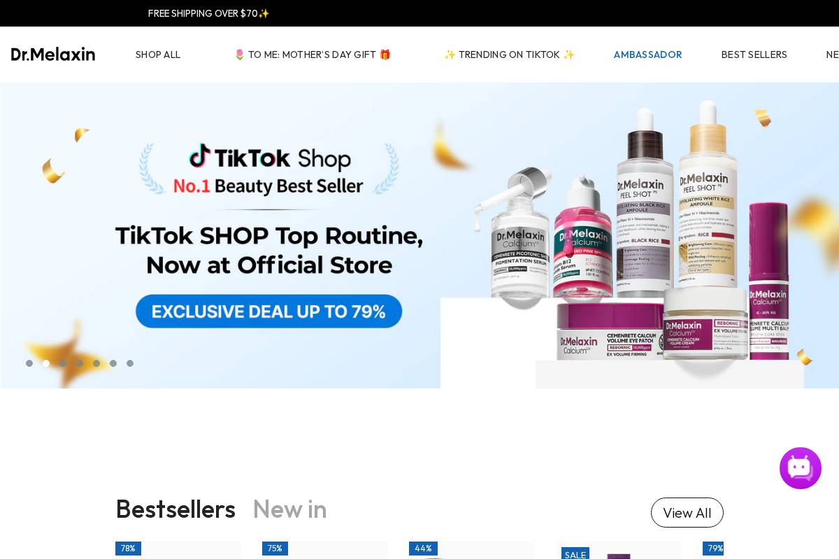 Drmelaxin homepage screenshot