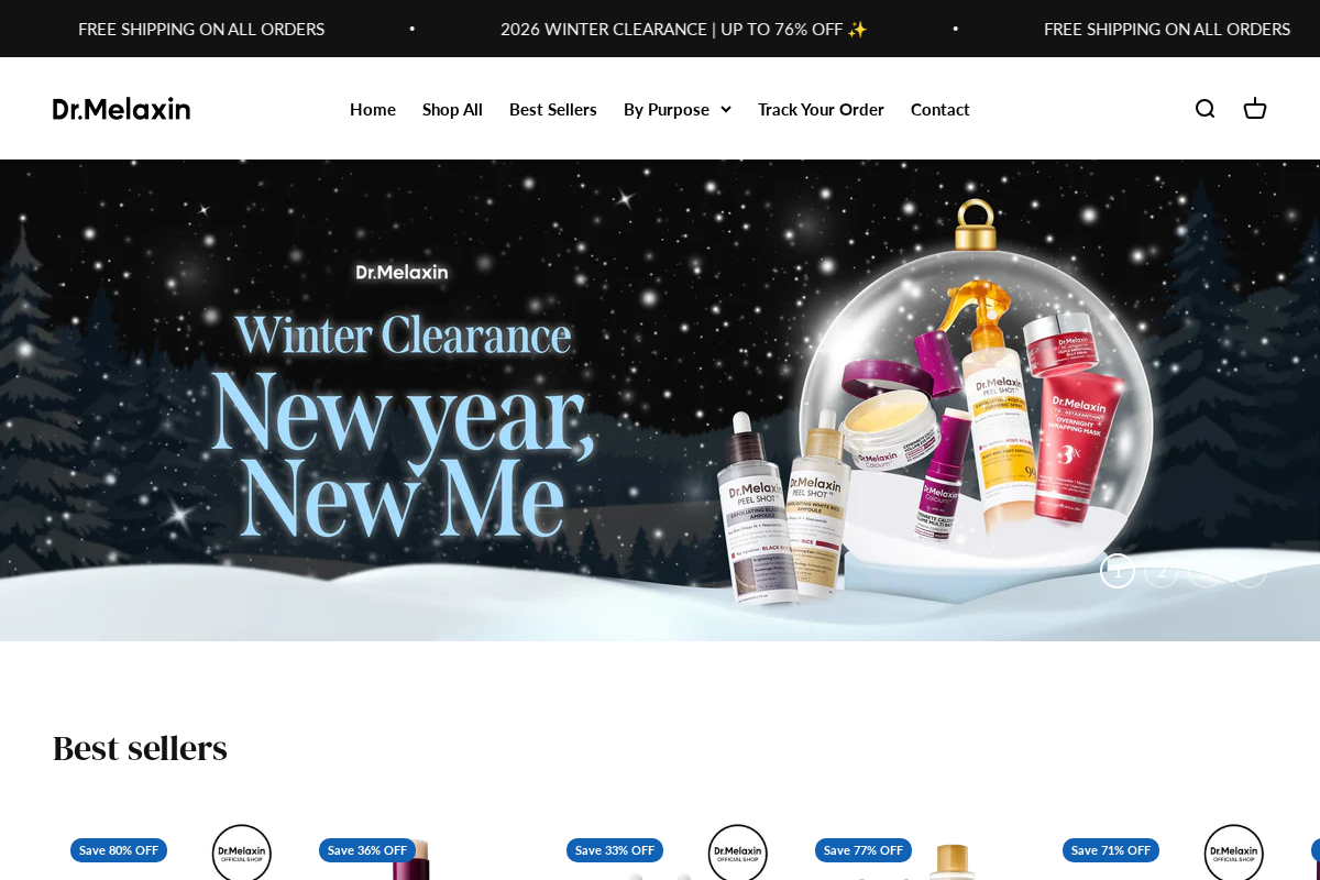 Dr. Melaxin homepage screenshot