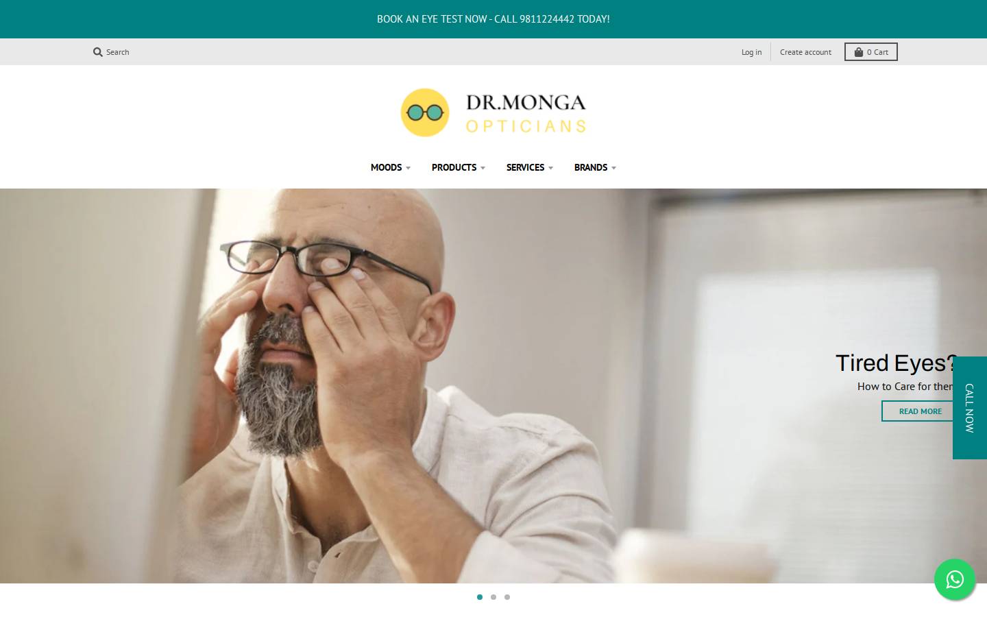 drmonga.in homepage screenshot