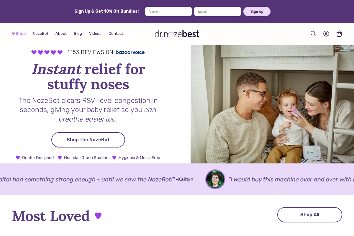 Dr. Noze Best homepage screenshot