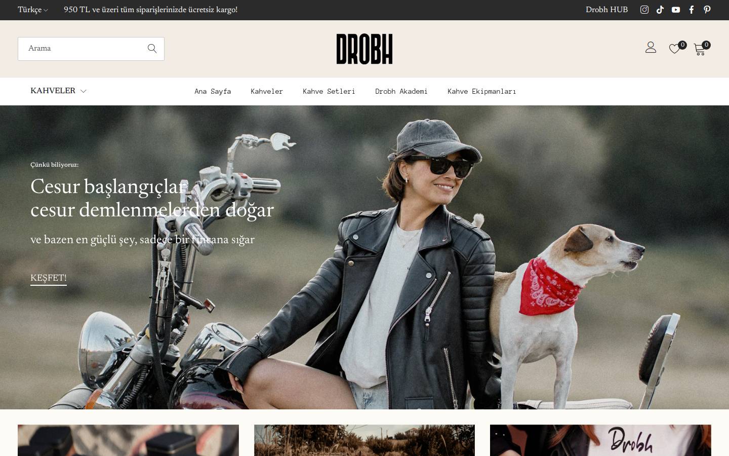 drobh.com homepage screenshot