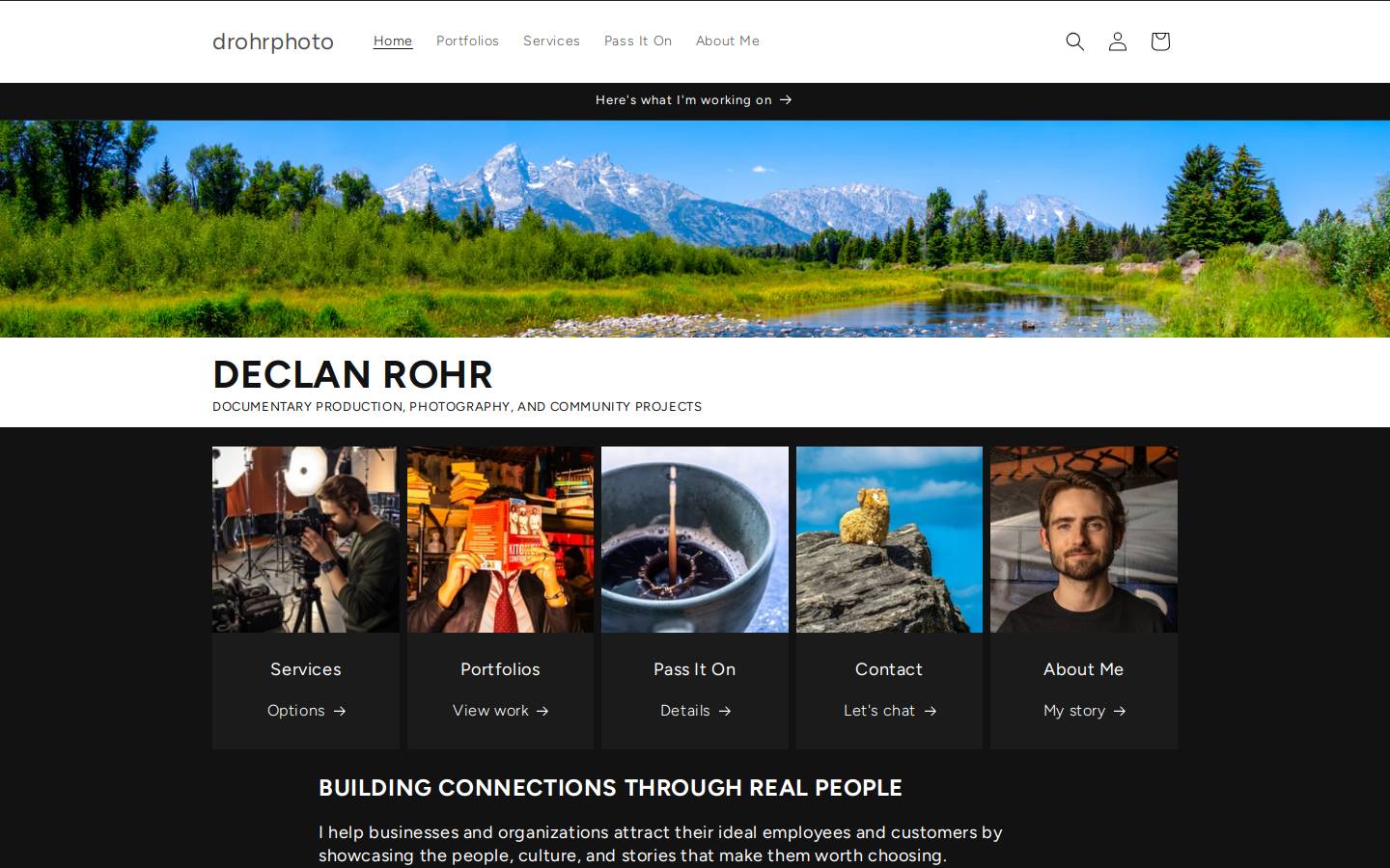 drohrphoto.com homepage screenshot