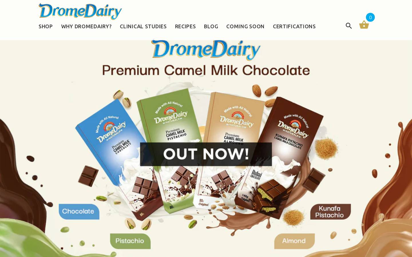 dromedairy.us homepage screenshot