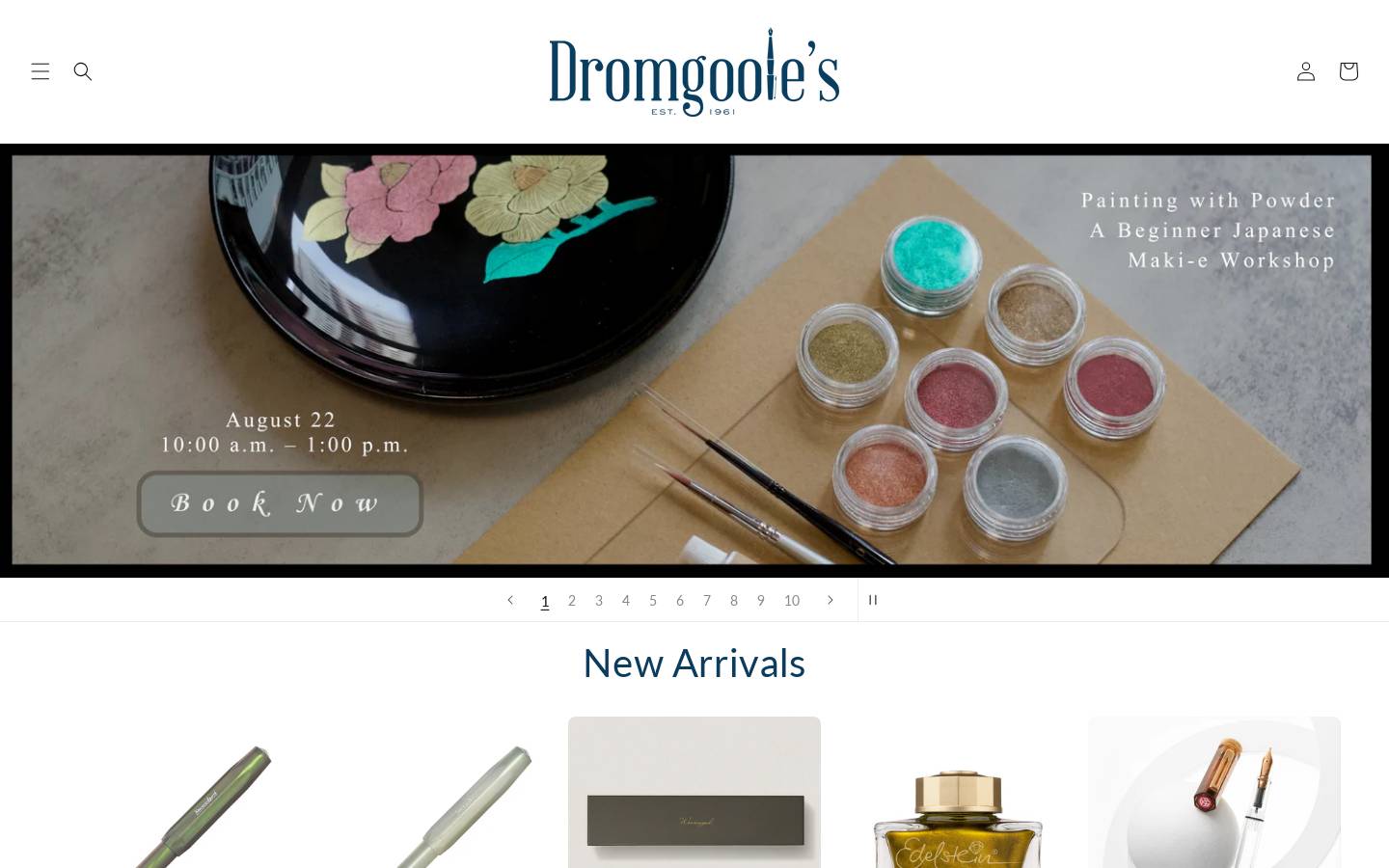 dromgooles.com homepage screenshot