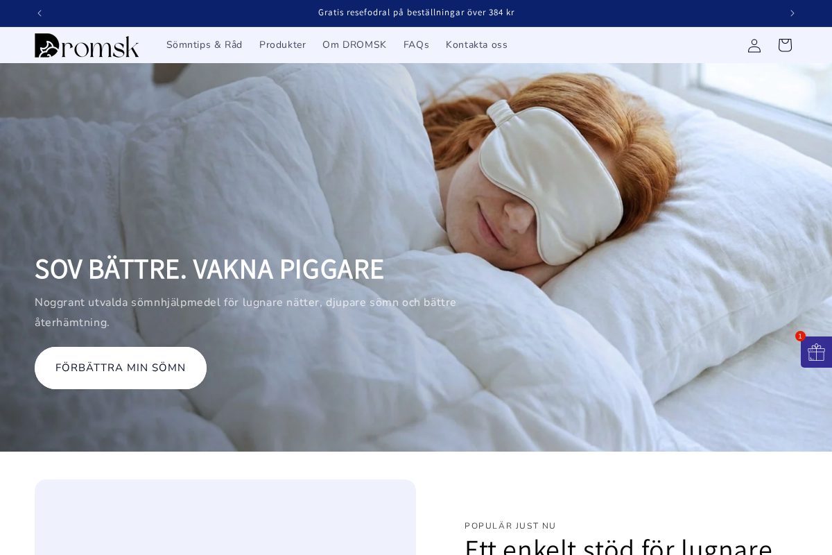 dromsk homepage screenshot