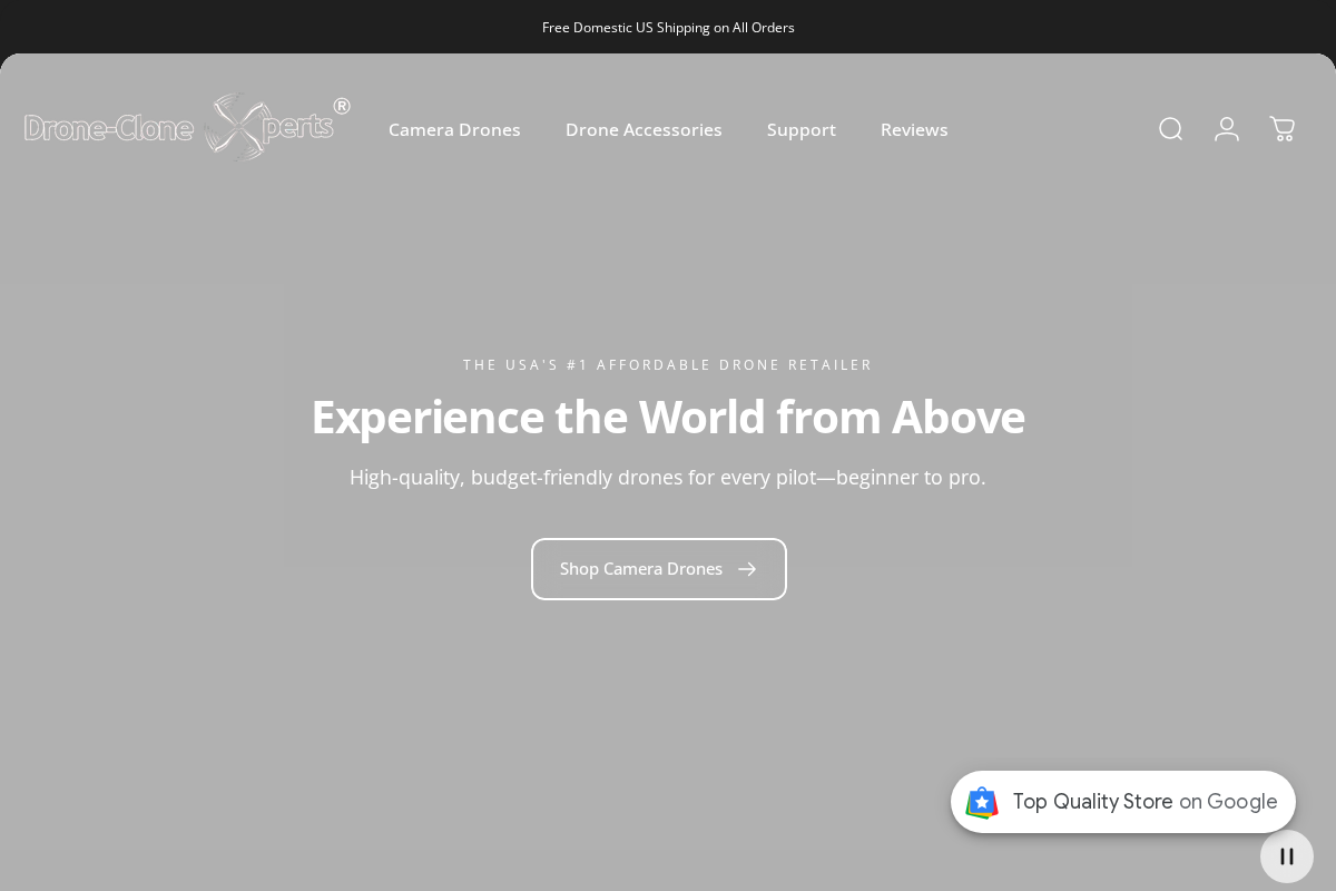 Drone-Clone Xperts, Inc homepage screenshot