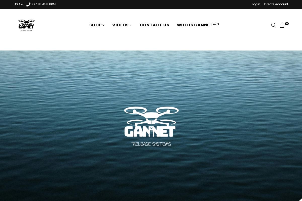 Drone Fishing - Gannet homepage screenshot