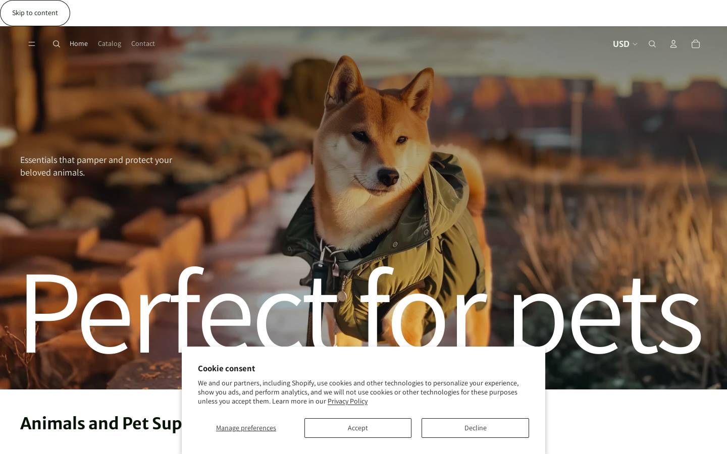 dronepets.shop homepage screenshot