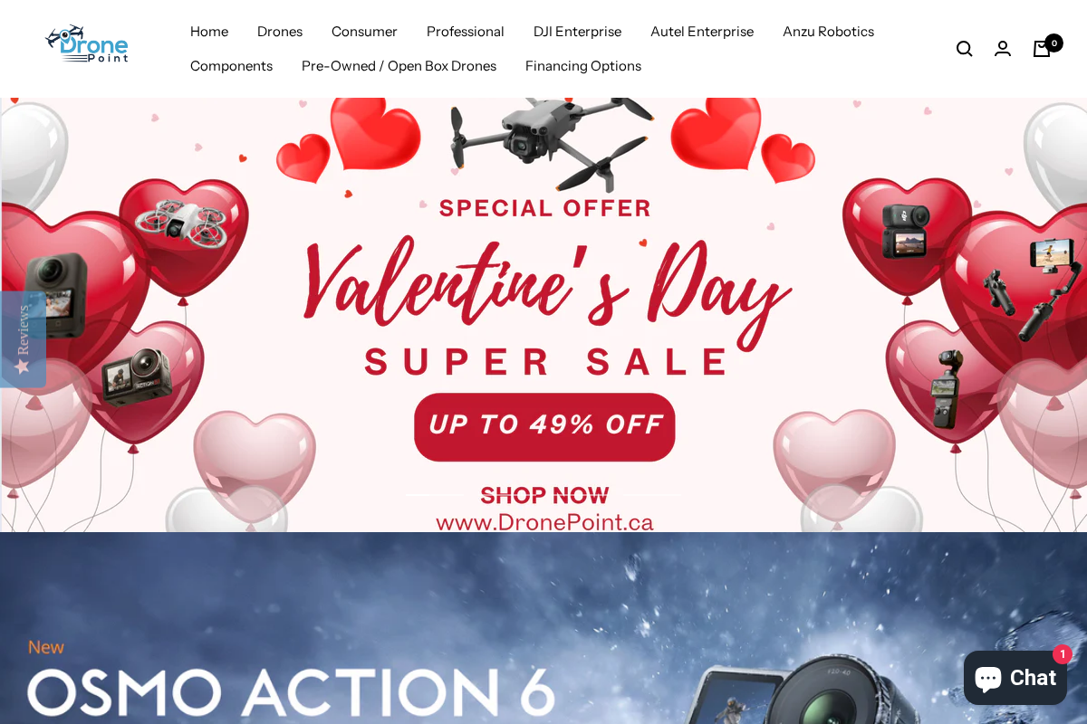 dronepoint.ca homepage screenshot